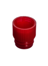 Eindrückstopfen, rot, passend für Röhren Ø 13 mm